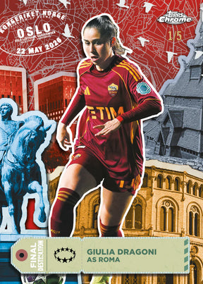 2025-26 Topps UEFA Women's Champions League Chrome Soccer Hobby, 12 Box Case