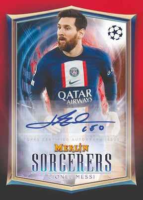 2022-23 Topps UEFA Club Competitions Merlin Chrome Soccer Hobby, Pack