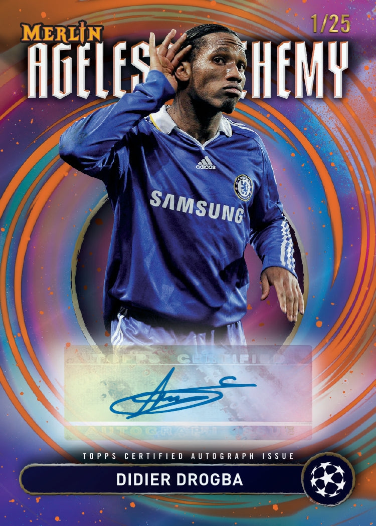 2024-25 Topps UEFA Club Competitions Merlin Chrome Soccer Blaster, 40 Box Case