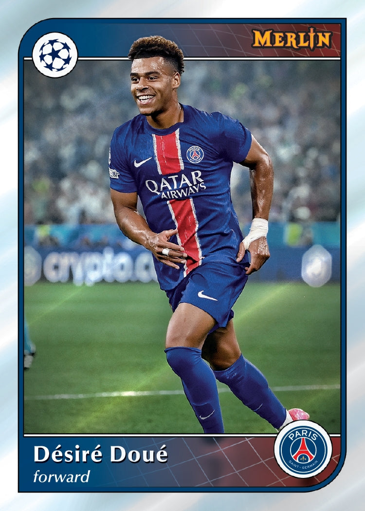 2024-25 Topps UEFA Club Competitions Merlin Chrome Soccer Blaster, 40 Box Case
