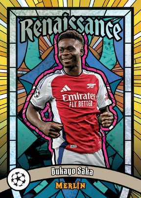 2024-25 Topps UEFA Club Competitions Merlin Chrome Soccer Hobby, Pack