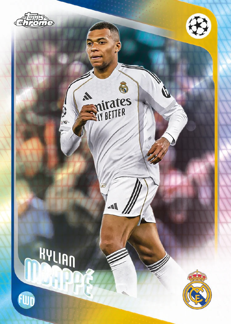 2025-26 Topps UEFA Club Competitions Chrome Soccer Jumbo, Pack