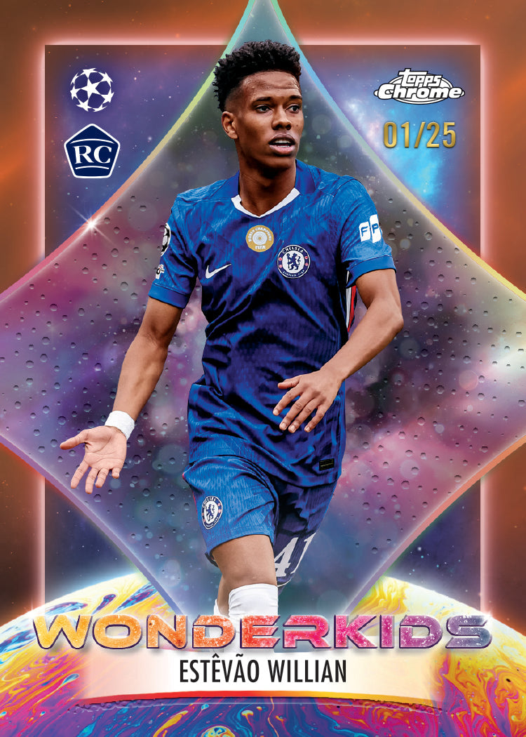 2025-26 Topps UEFA Club Competitions Chrome Soccer Blaster, Box
