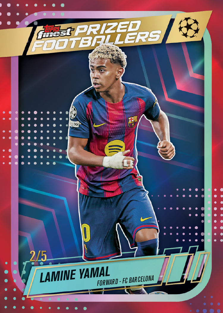 2025-26 Topps UEFA Club Competitions Finest Soccer Hobby, 8 Box Case