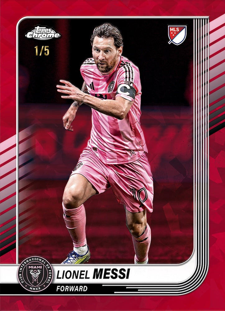 *LAST CASE* 2025 Topps MLS Chrome Soccer Sapphire, 10 Box Case