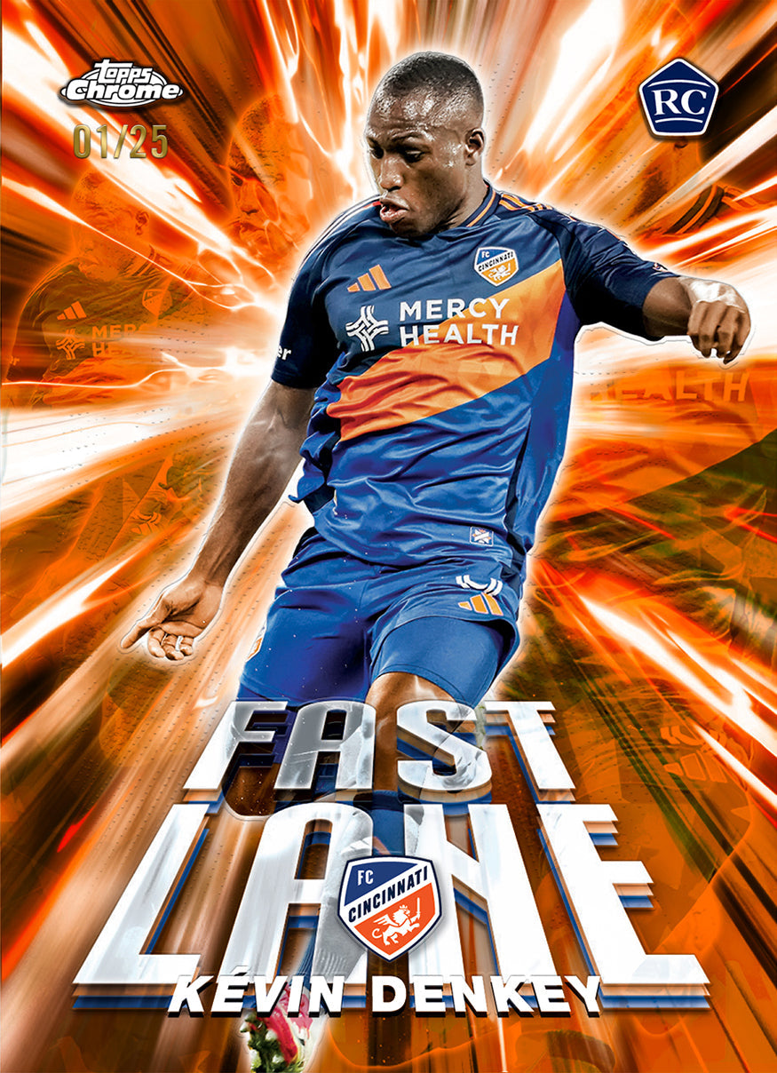 *LAST CASE* 2025 Topps MLS Chrome Soccer Sapphire, 10 Box Case