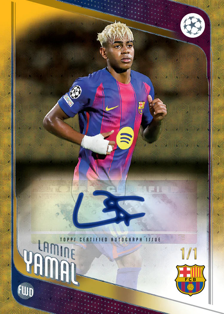 2025-26 Topps UEFA Club Competitions Soccer, Spring Tin (Random)