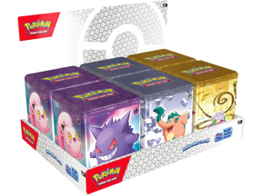 Pokemon 2024 Q1 Stacking Tins Sealed Case - 18 Booster Packs