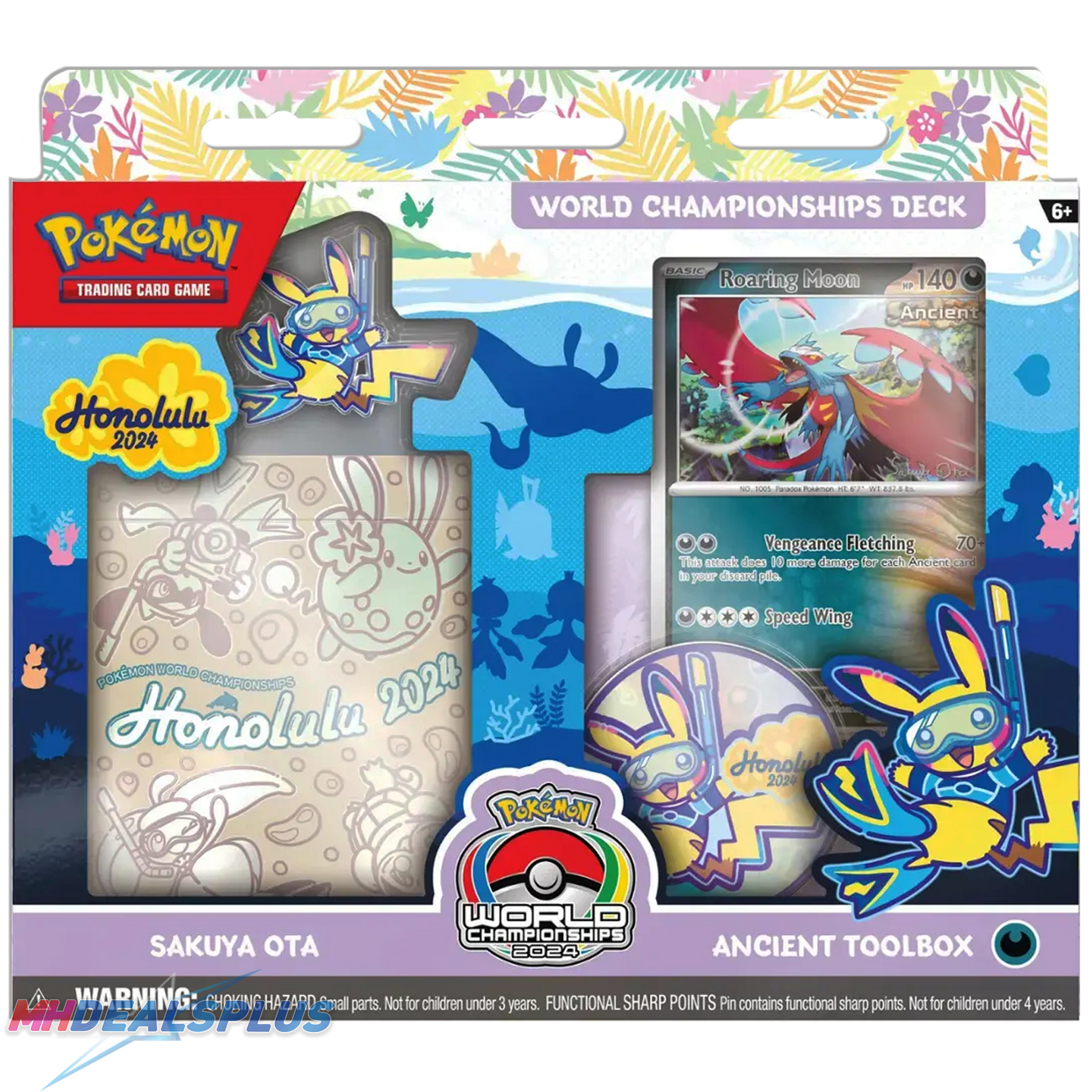 Pokemon 2024 World Championships Deck Set of 4 (Miraidon, Roaring Moon, Iron Thorns, Regidrago)
