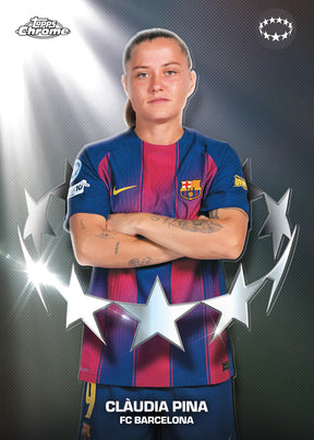 2025-26 Topps UEFA Women's Champions League Chrome Soccer Hobby, Box