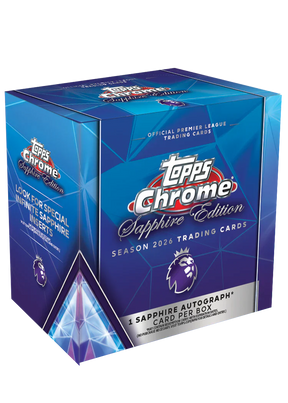 *LAST CASE* 2026 Topps Chrome Premier League Soccer Sapphire Edition, 10 Box Case