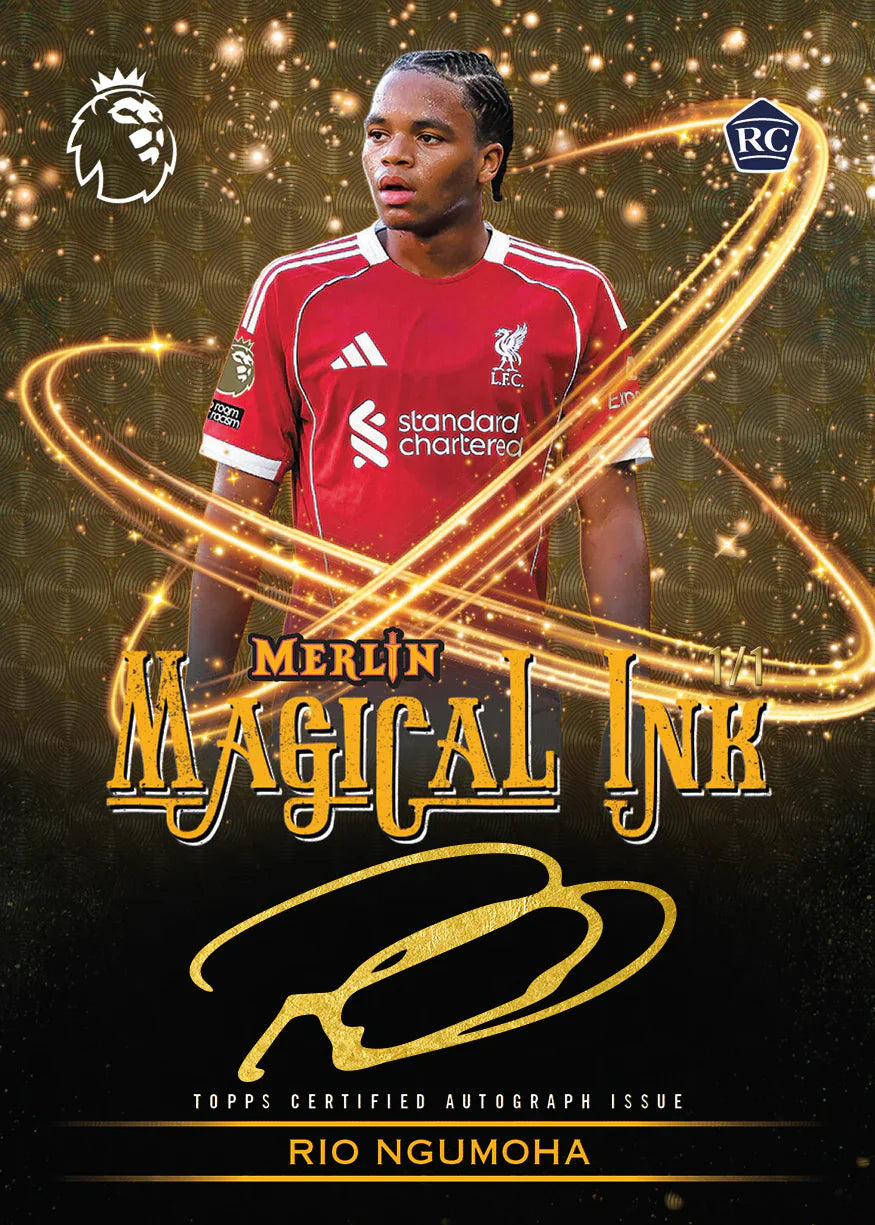 *LAST CASE* 2026 Topps Merlin Premier League Soccer Hobby, 12 Box Case