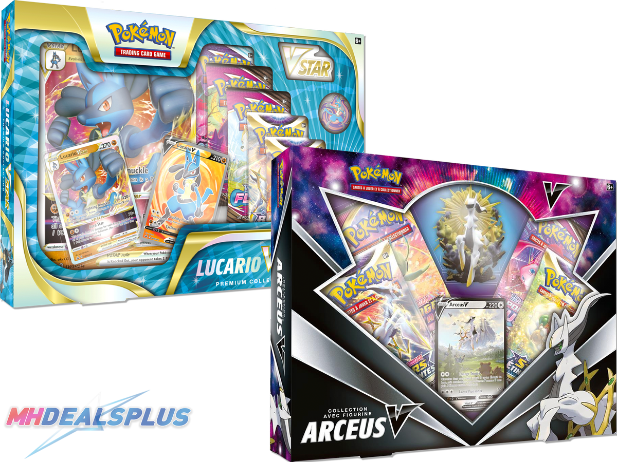 CYBER MONDAY SALE | Pokemon Arceus V Figure Collection + Lucario VSTAR Premium Collection Bundle