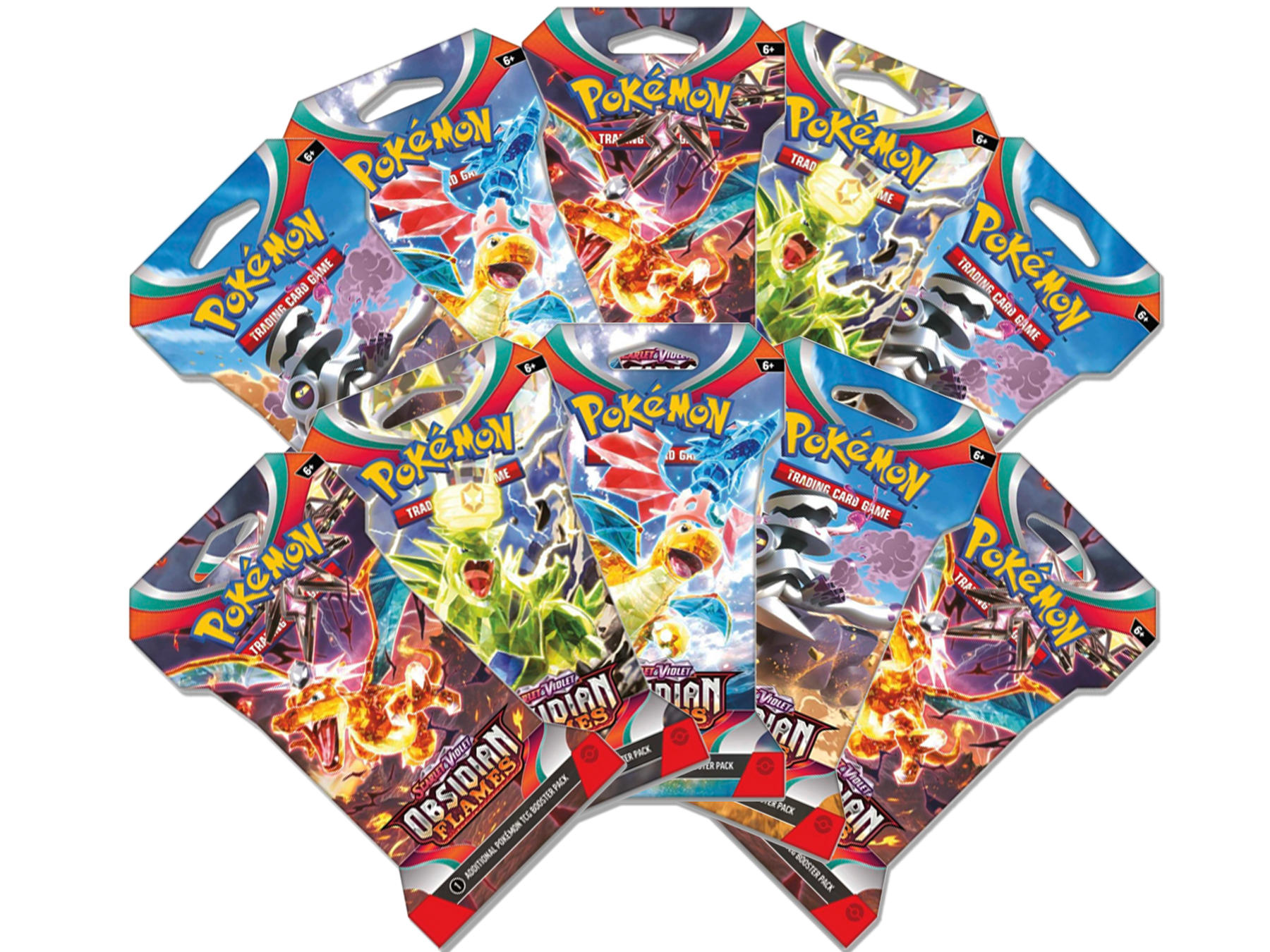 x10 Pokemon Obsidian Flames Sleeved Booster Packs