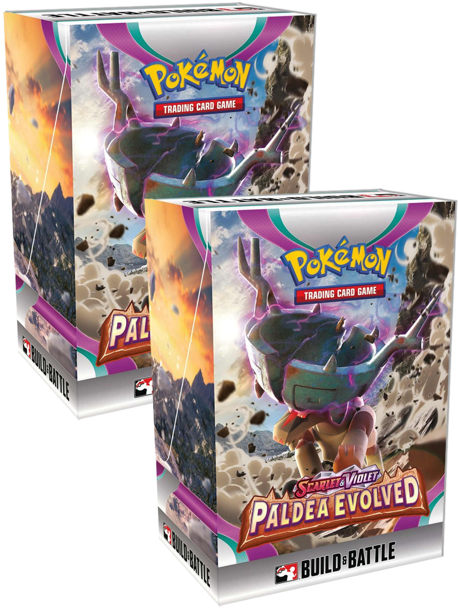 x2 Pokemon Paldea Evolved Build & Battle Boxes