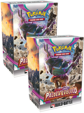 x2 Pokemon Paldea Evolved Build & Battle Boxes