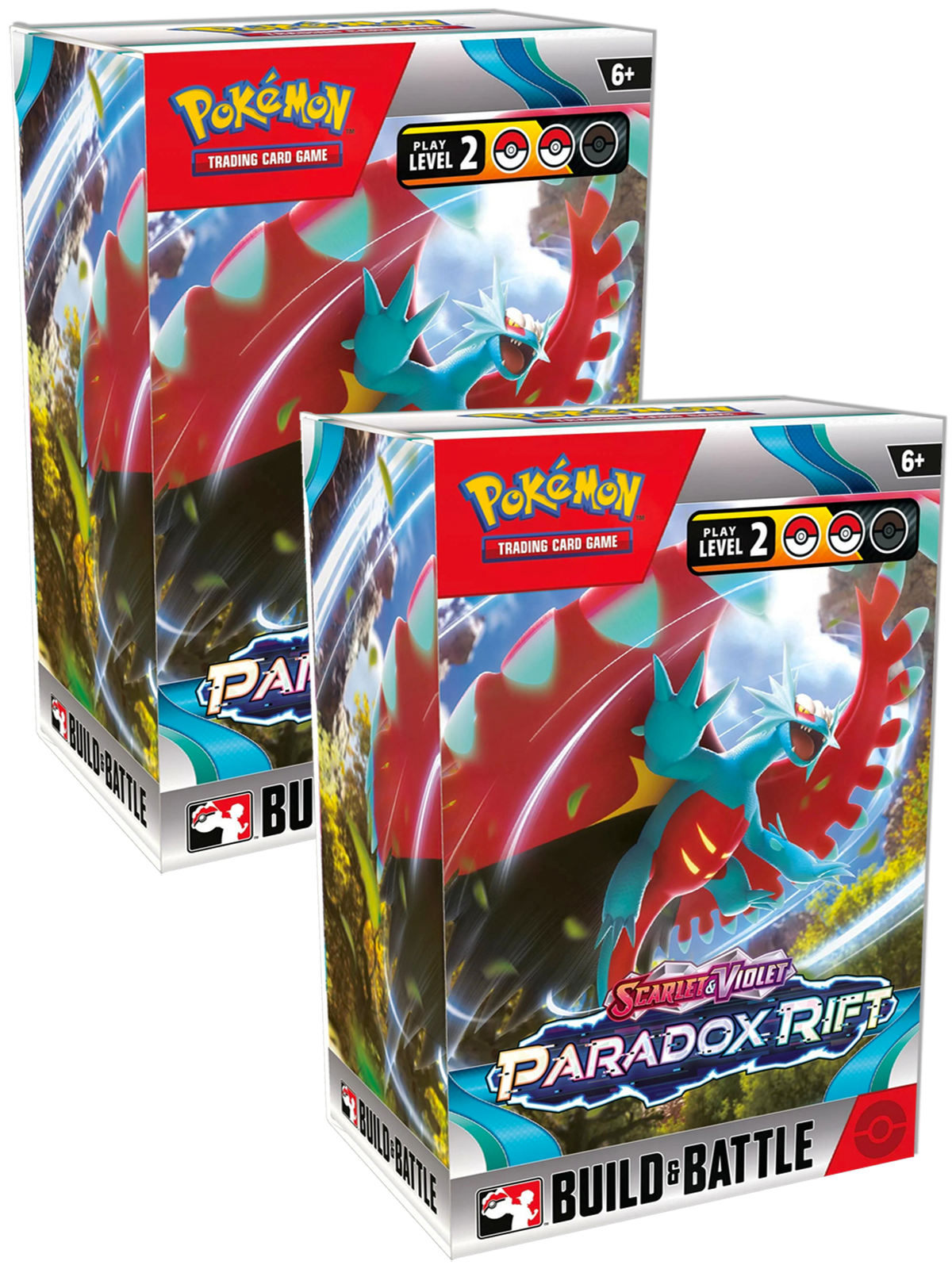x2 Pokemon Paradox Rift Build & Battle Boxes