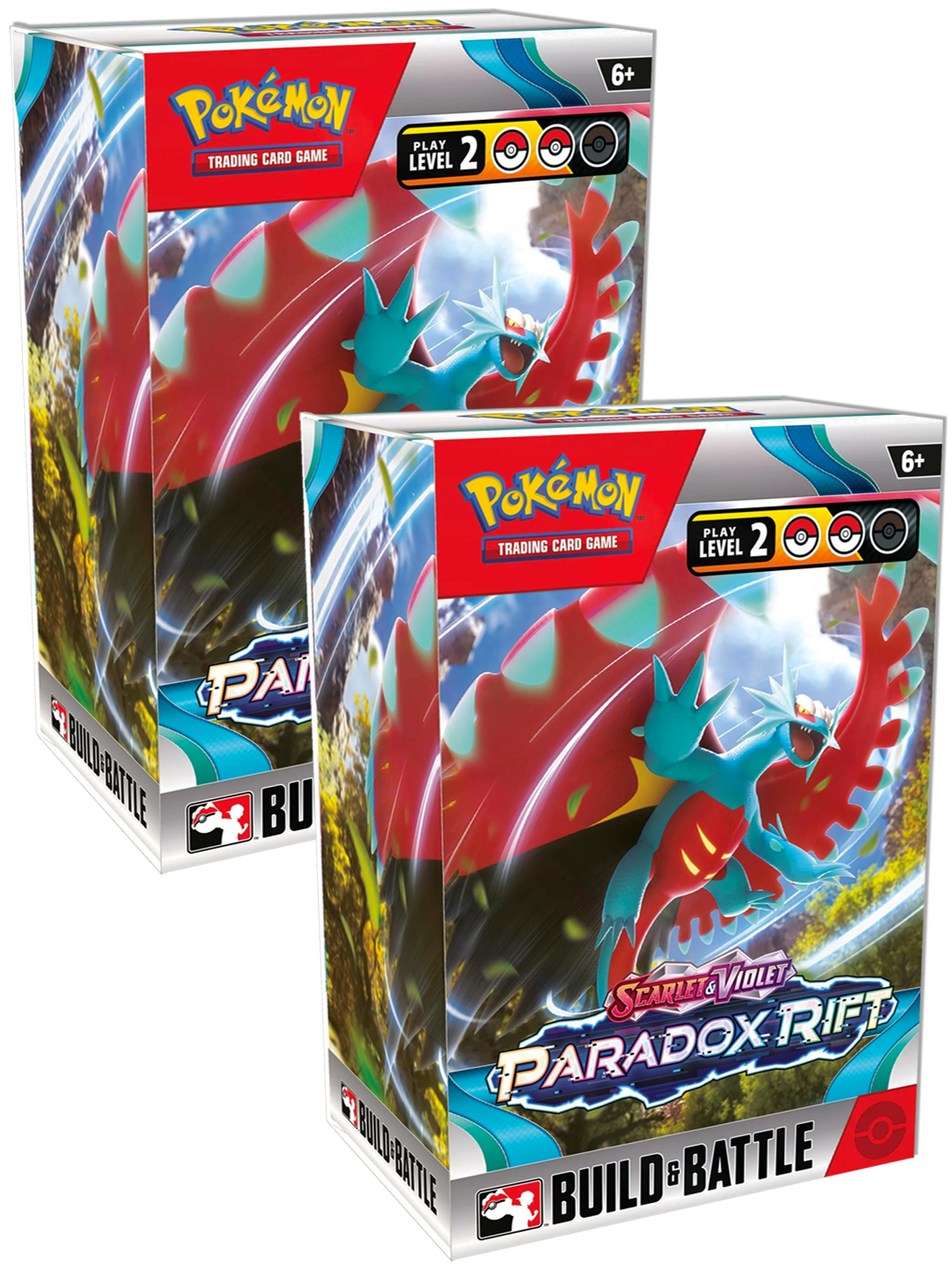 x2 Pokemon Paradox Rift Build & Battle Boxes