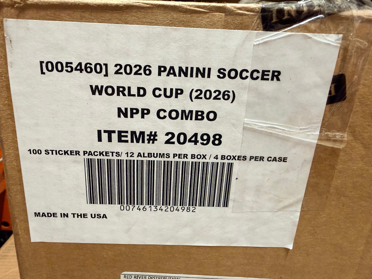 2026 Panini \ World Cup Soccer Sticker Combo, 4 Box Case