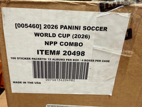 2026 Panini \ World Cup Soccer Sticker Combo, 4 Box Case