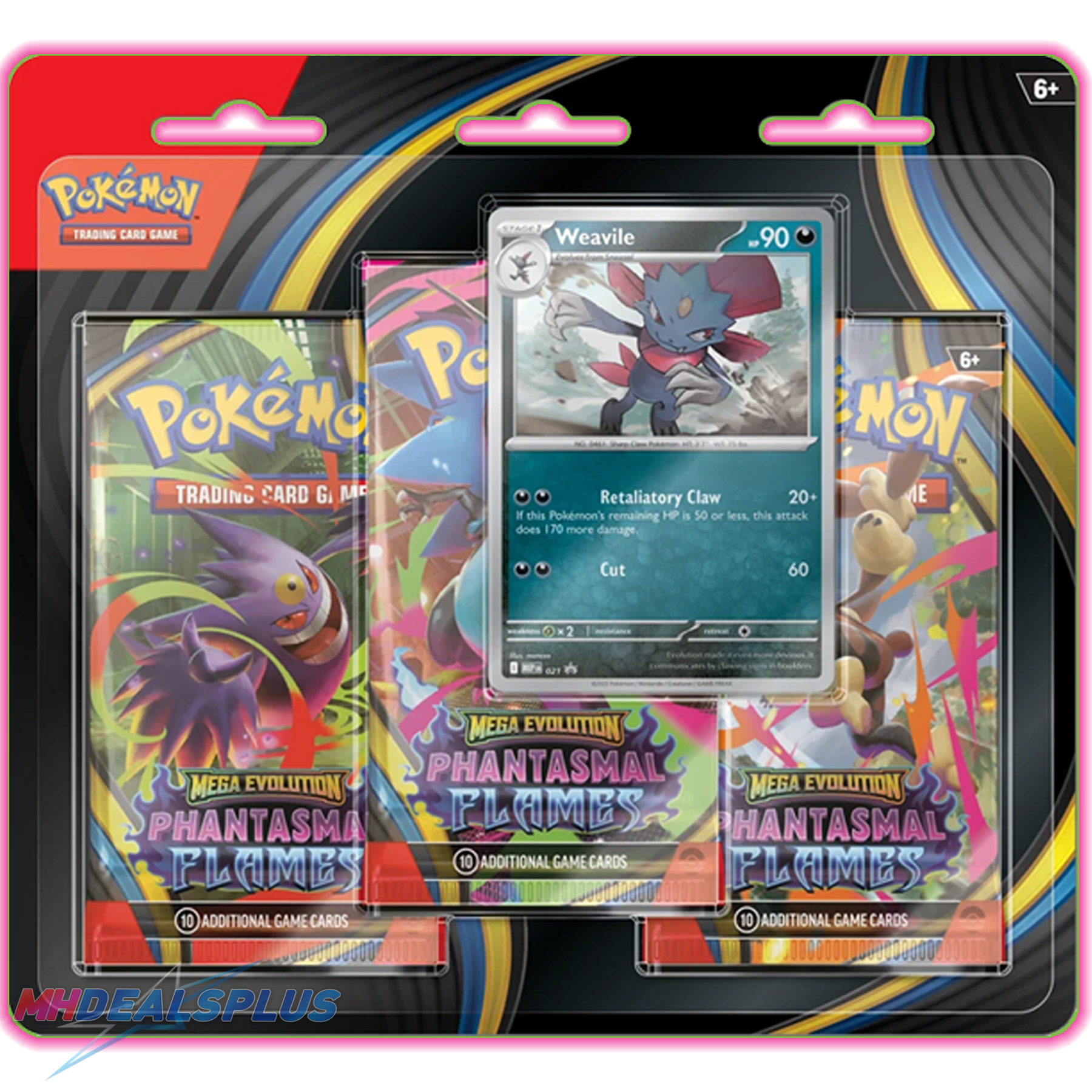 Pokemon Phantasmal Flames 3-Pack Blister (Random)