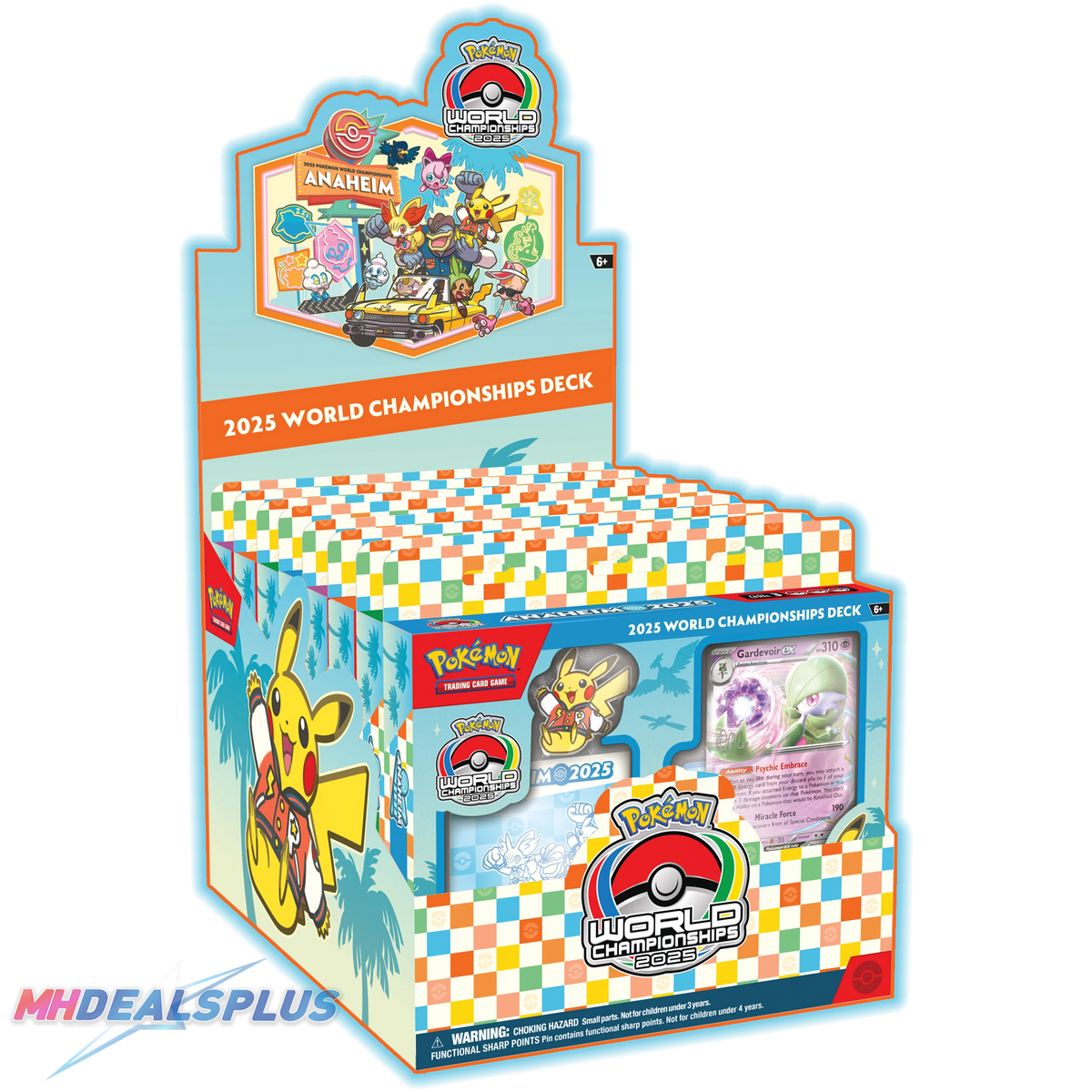 Pokemon 2025 World Championships Deck Display (Gardevoir, Gholdengo, Raging Bolt, Dragapult)