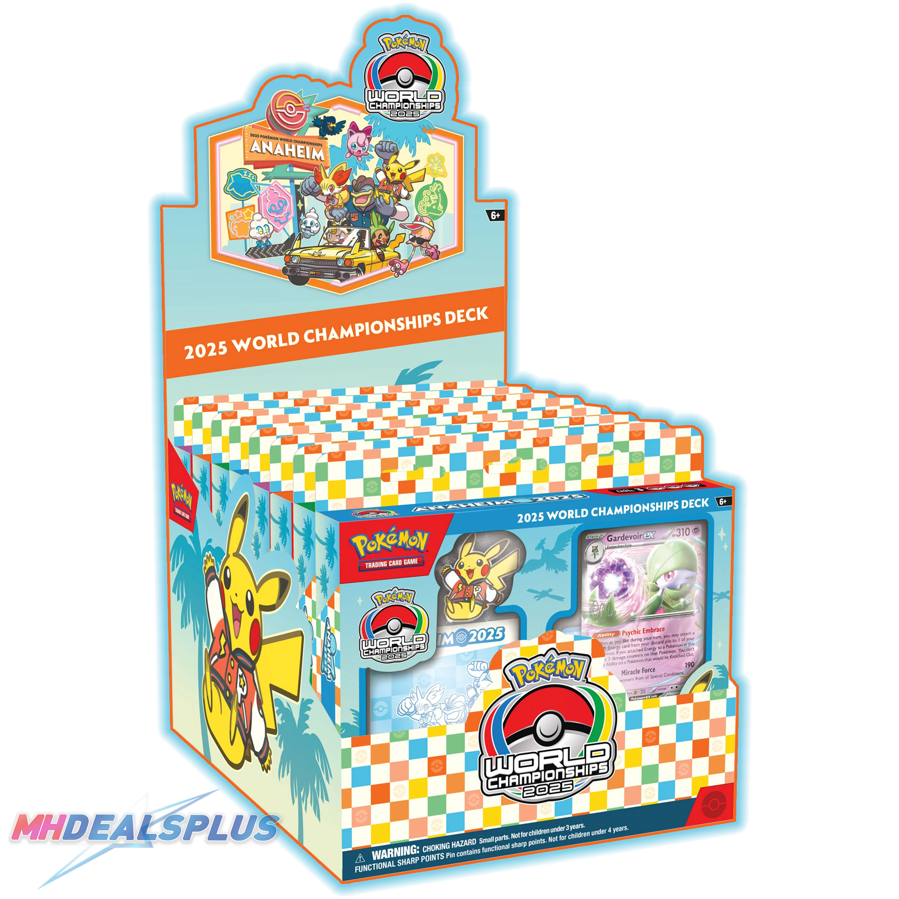 Pokemon 2025 World Championships Deck Display (Gardevoir, Gholdengo, Raging Bolt, Dragapult)