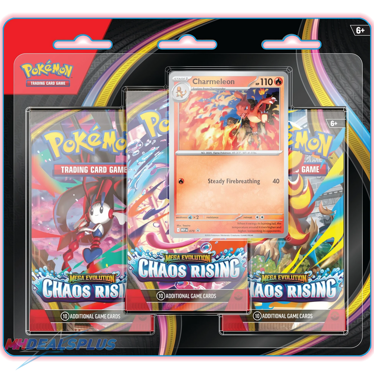 Pokemon Chaos Rising 3-Pack Blister Pack