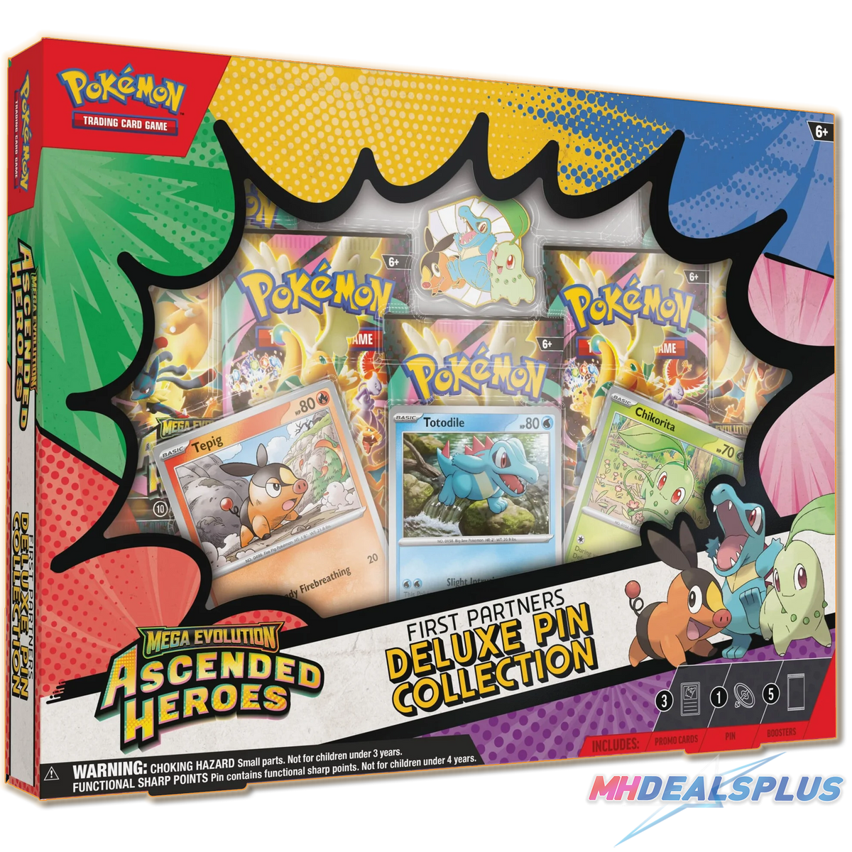 Pokemon Ascended Heroes First Partners Deluxe Pin Collection
