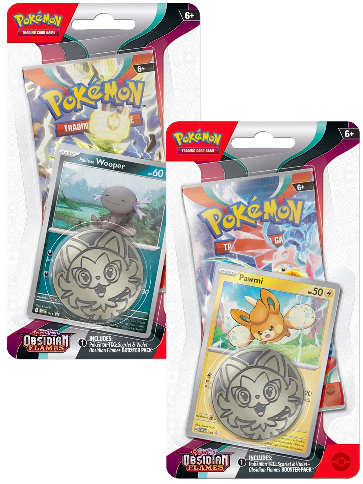Pokemon Obsidian Flames Checklane Blister Pack Set of 2
