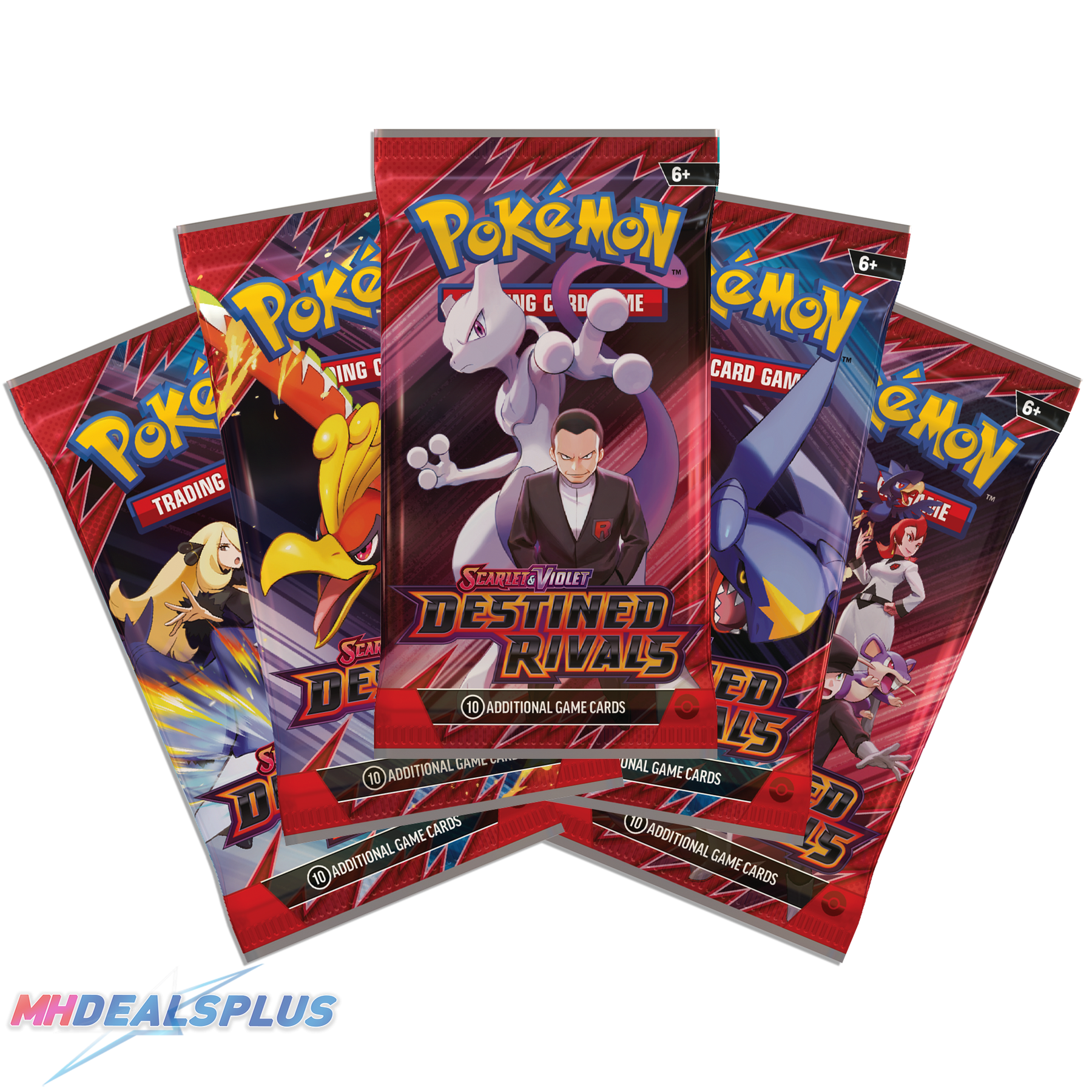 Pokemon Destined Rivals Booster Pack Set of 5