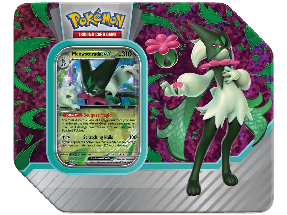 Pokemon Paldea Partners Tin - Meowscarada EX