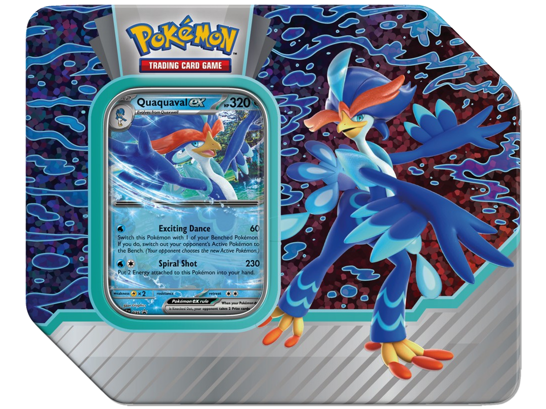 Pokemon Paldea Partners Tin - Quaquaval EX