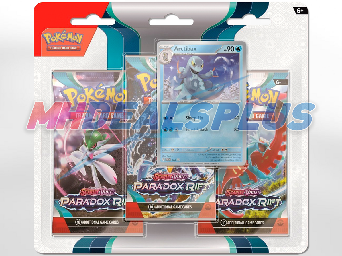 Pokemon Paradox Rift 3-Pack Blister Set of 2 - 6 Booster Packs