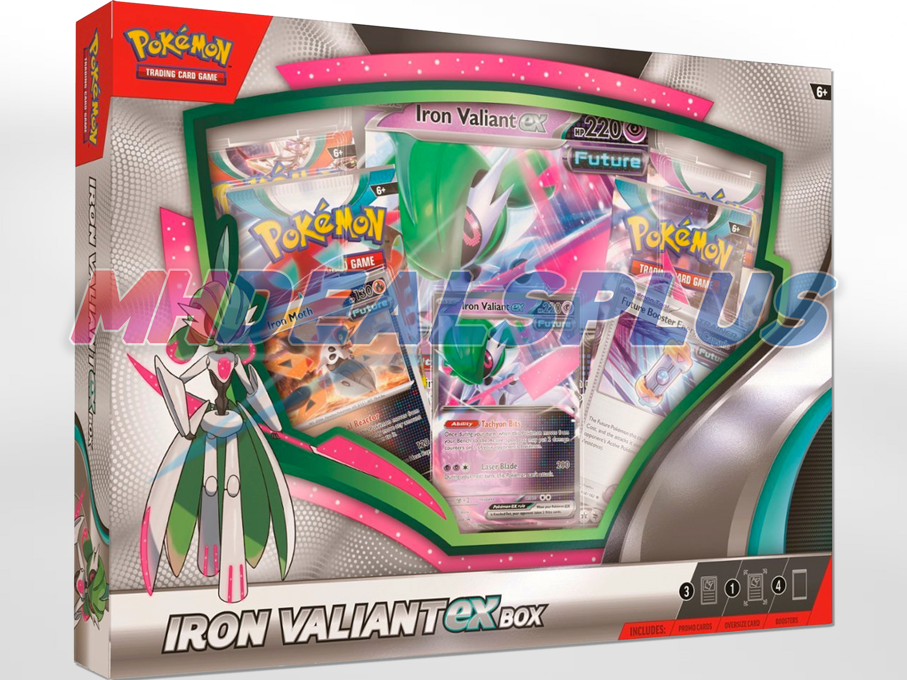 Pokemon Roaring Moon EX + Iron Valiant EX Set of 2 Boxes - 8 Booster Packs
