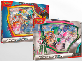 Pokemon Roaring Moon EX + Iron Valiant EX Set of 2 Boxes - 8 Booster Packs