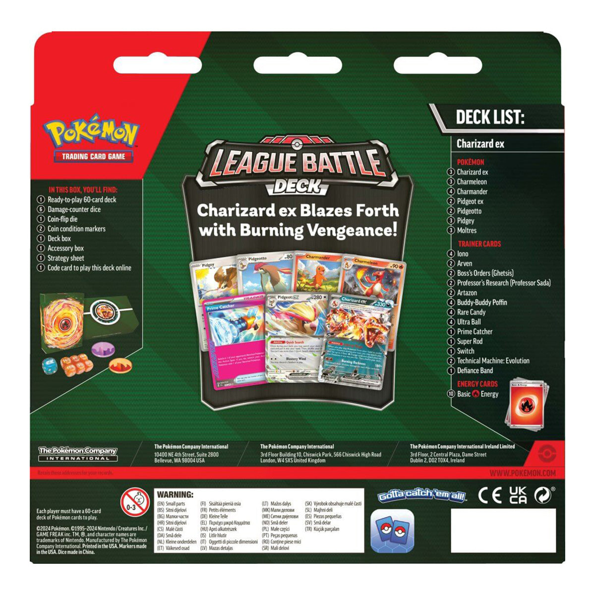 POKEMON TCG League Battle Deck Charizard ex