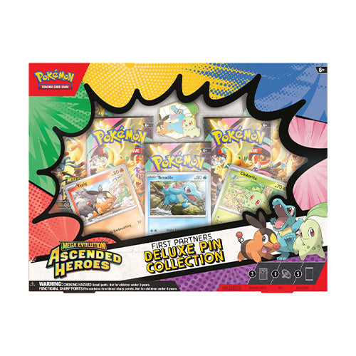 Pokemon TCG Mega Evolution Ascended Heroes First Partners Deluxe Pin Collection