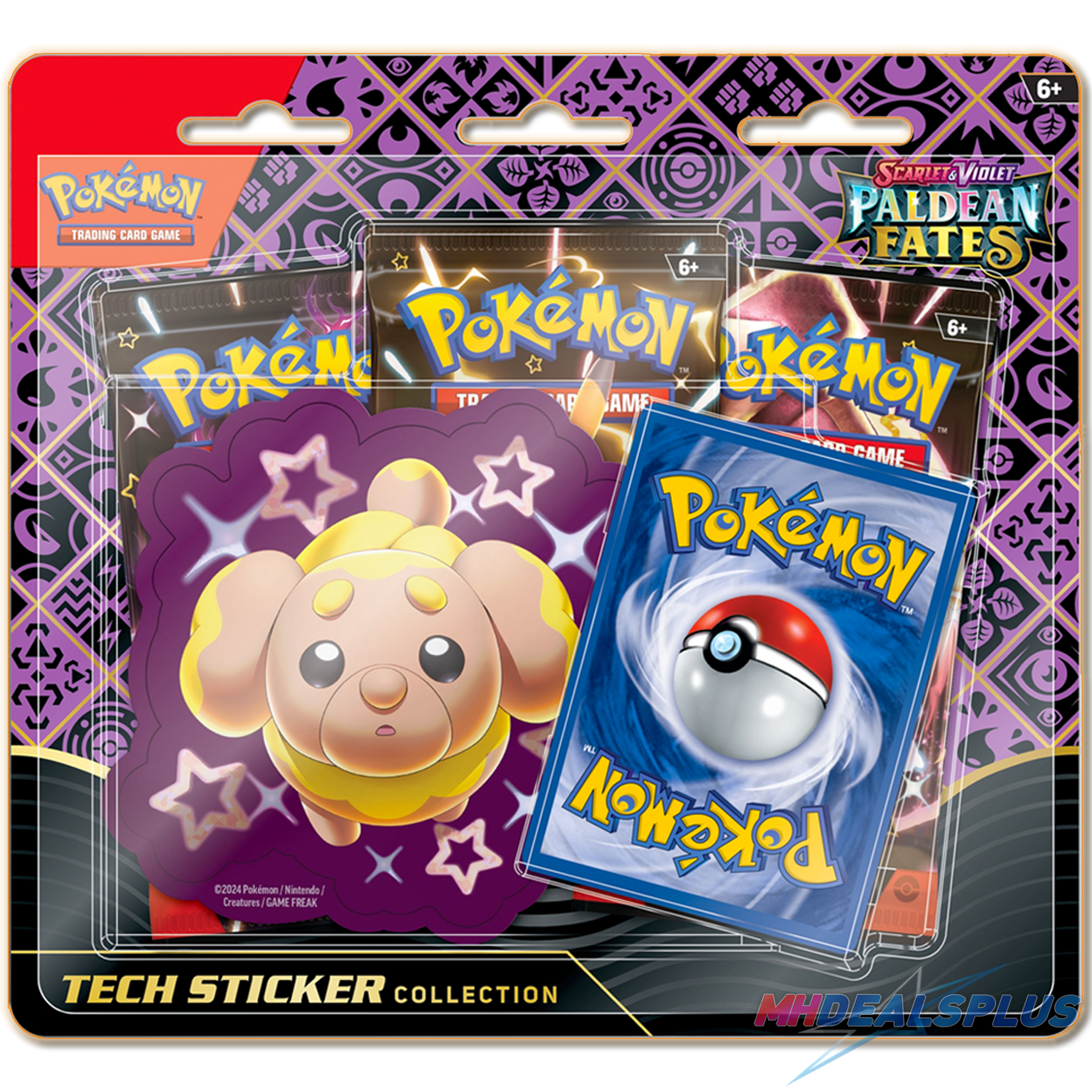 Pokemon Paldean Fates Tech Sticker Collection Set of 3