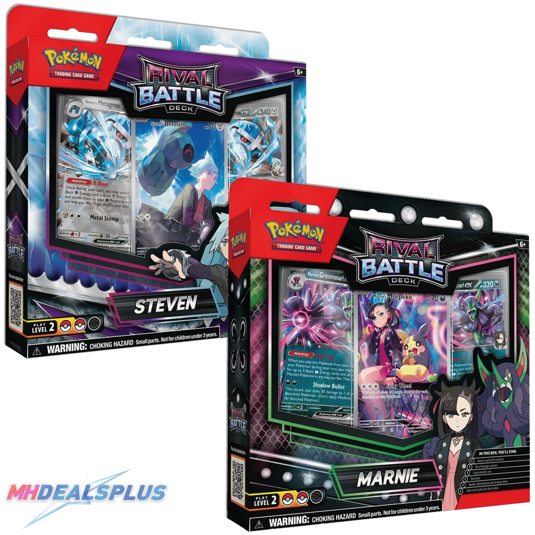 Pokemon Rival Battle Deck - Marnie & Steven Set of 2