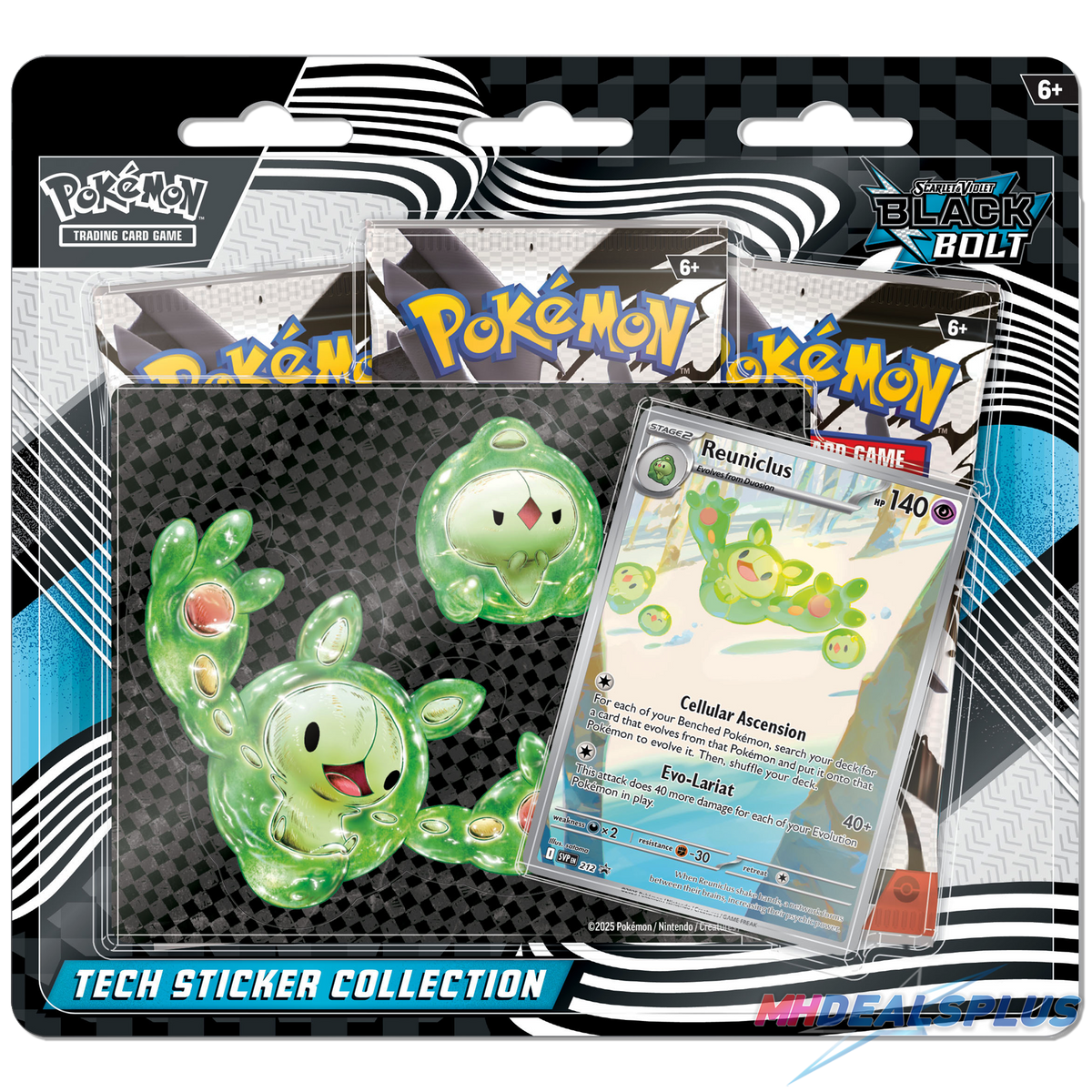 Pokemon Black Bolt Tech Sticker Collection