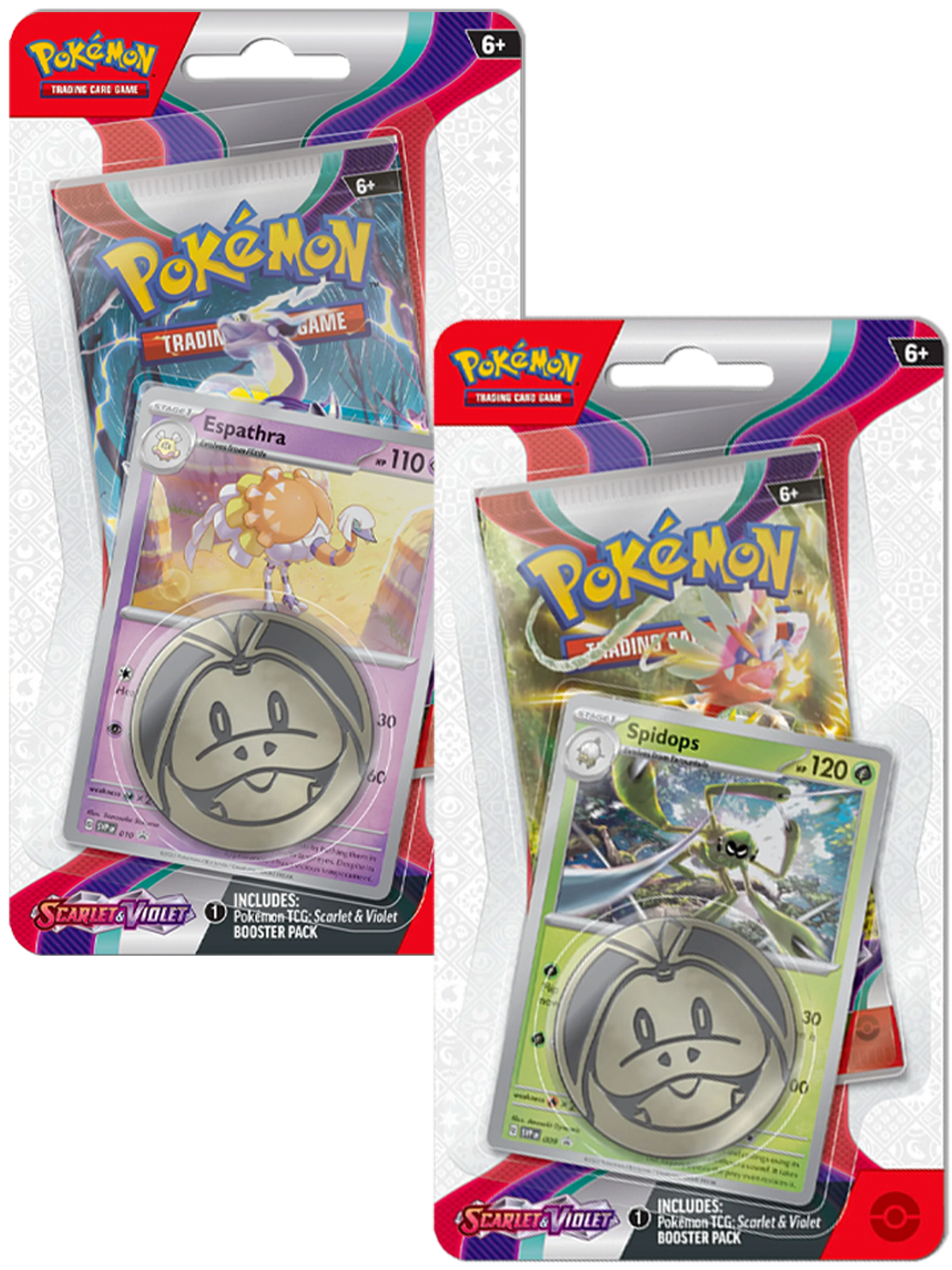 Pokemon Scarlet & Violet Checklane Blister Pack Set of 2 | 2 Booster Packs