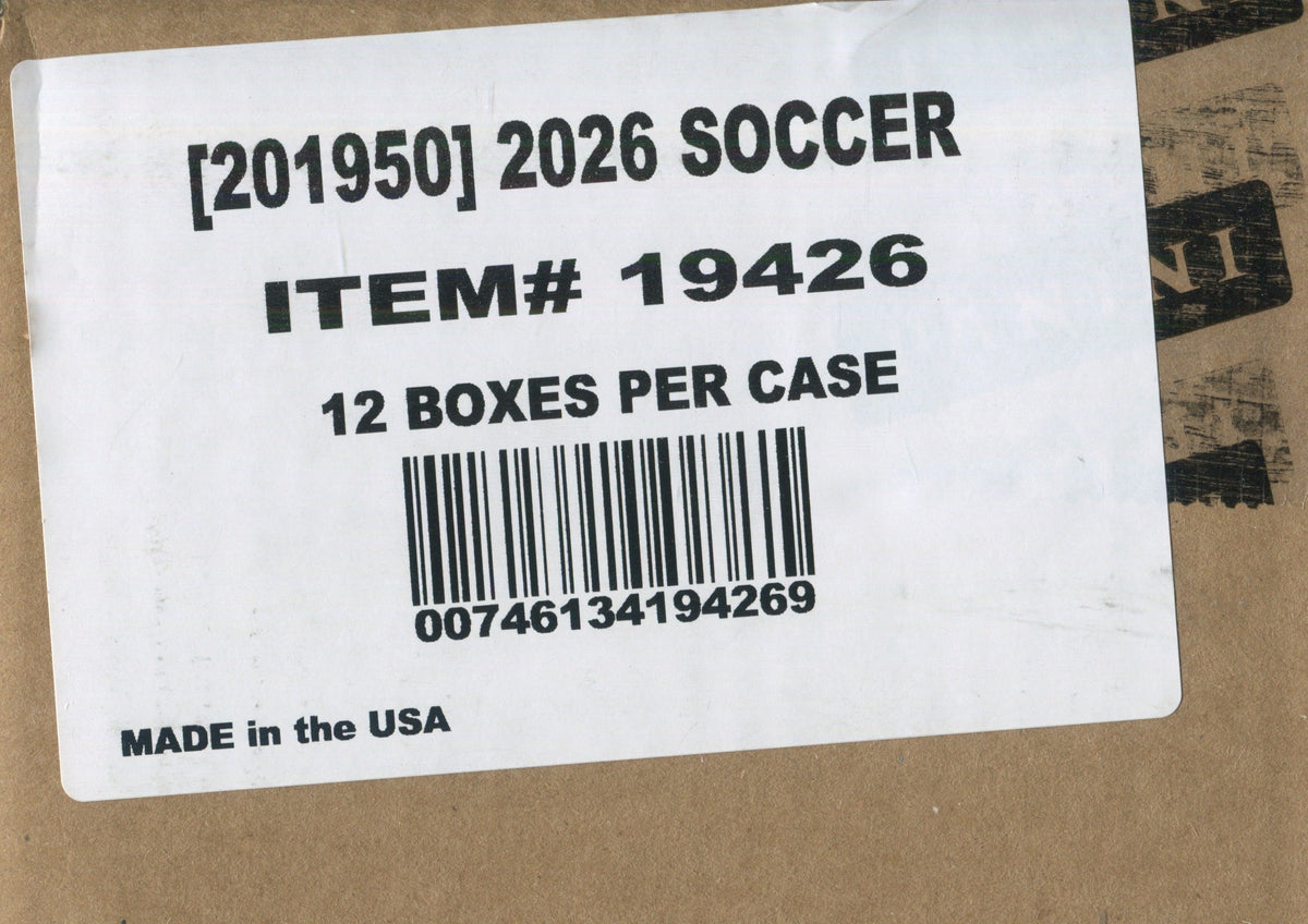 2026 Panini Prizm World Cup Soccer Hobby, 12 Box Case