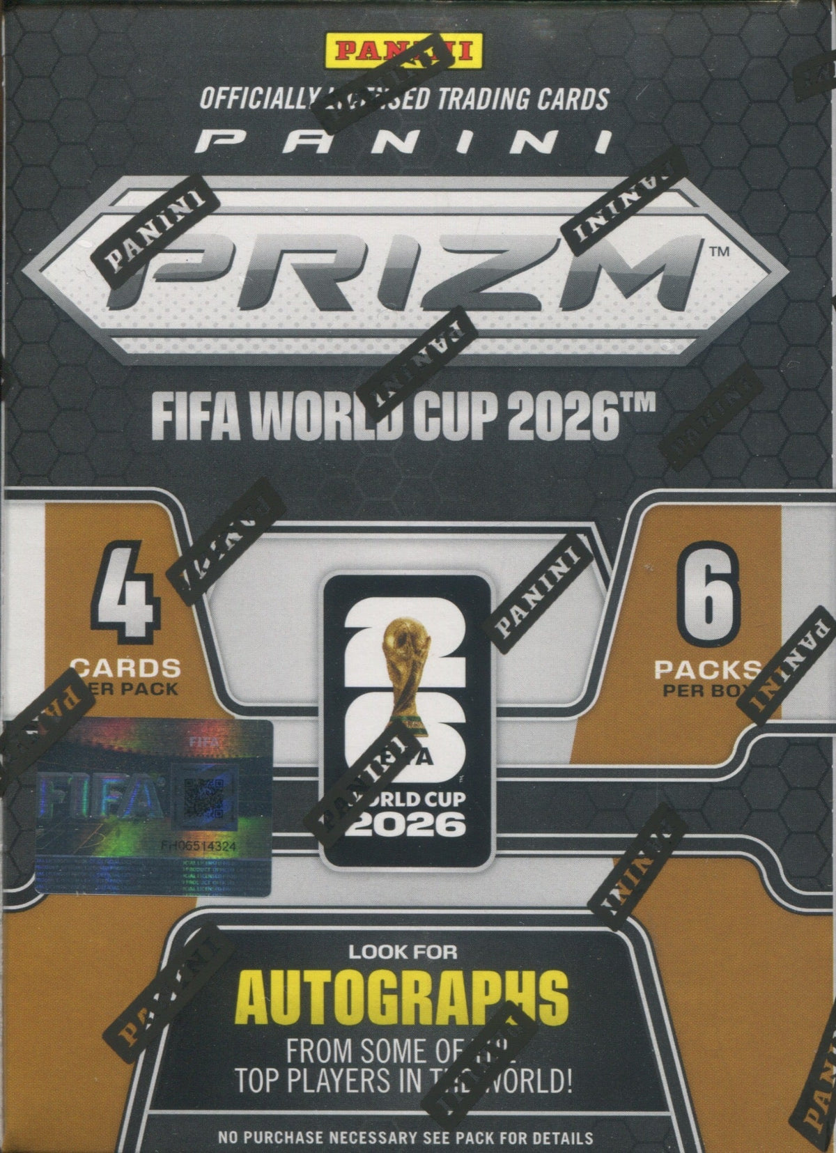 2026 Panini Prizm World Cup Soccer Blaster, 20 Box Case