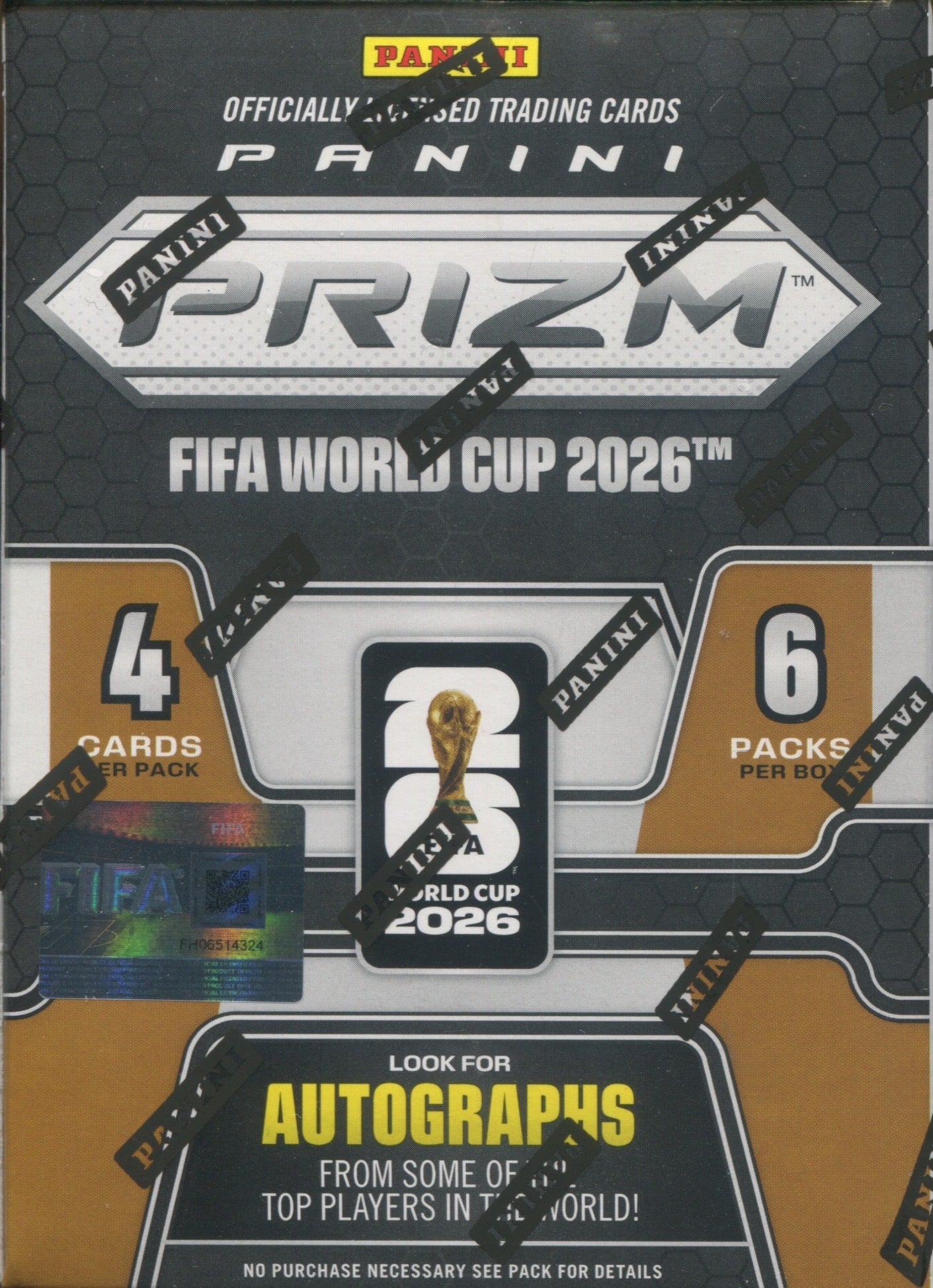 2026 Panini Prizm World Cup Soccer Blaster, 20 Box Case
