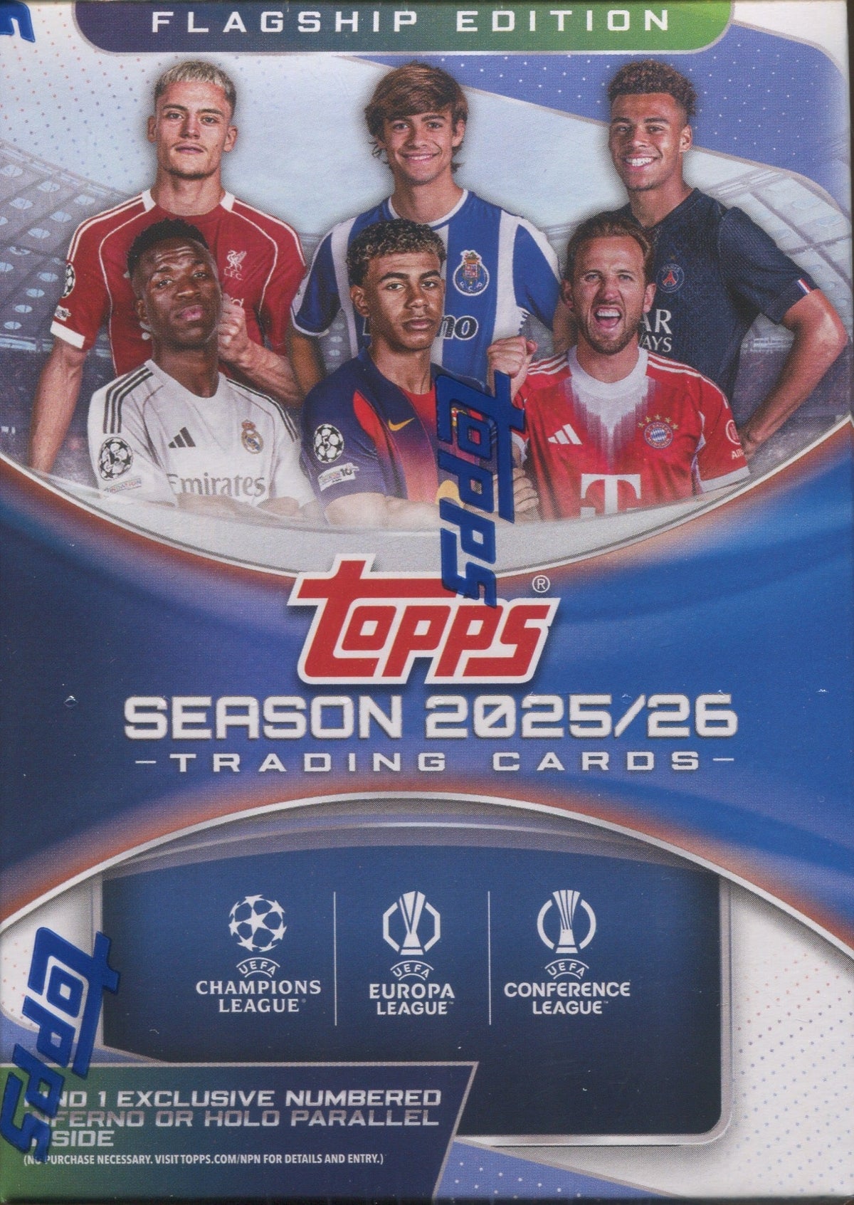 2025-26 Topps UEFA Club Competitions Soccer Blaster, 40 Box Case