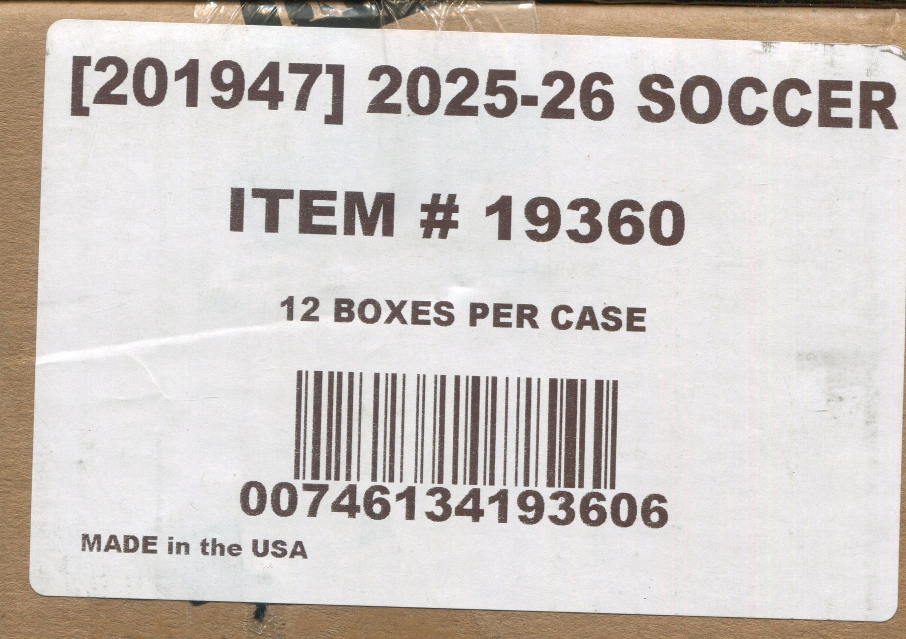 *LAST CASE* 2025-26 Panini Select Ligue 1 Soccer H2, 12 Box Case