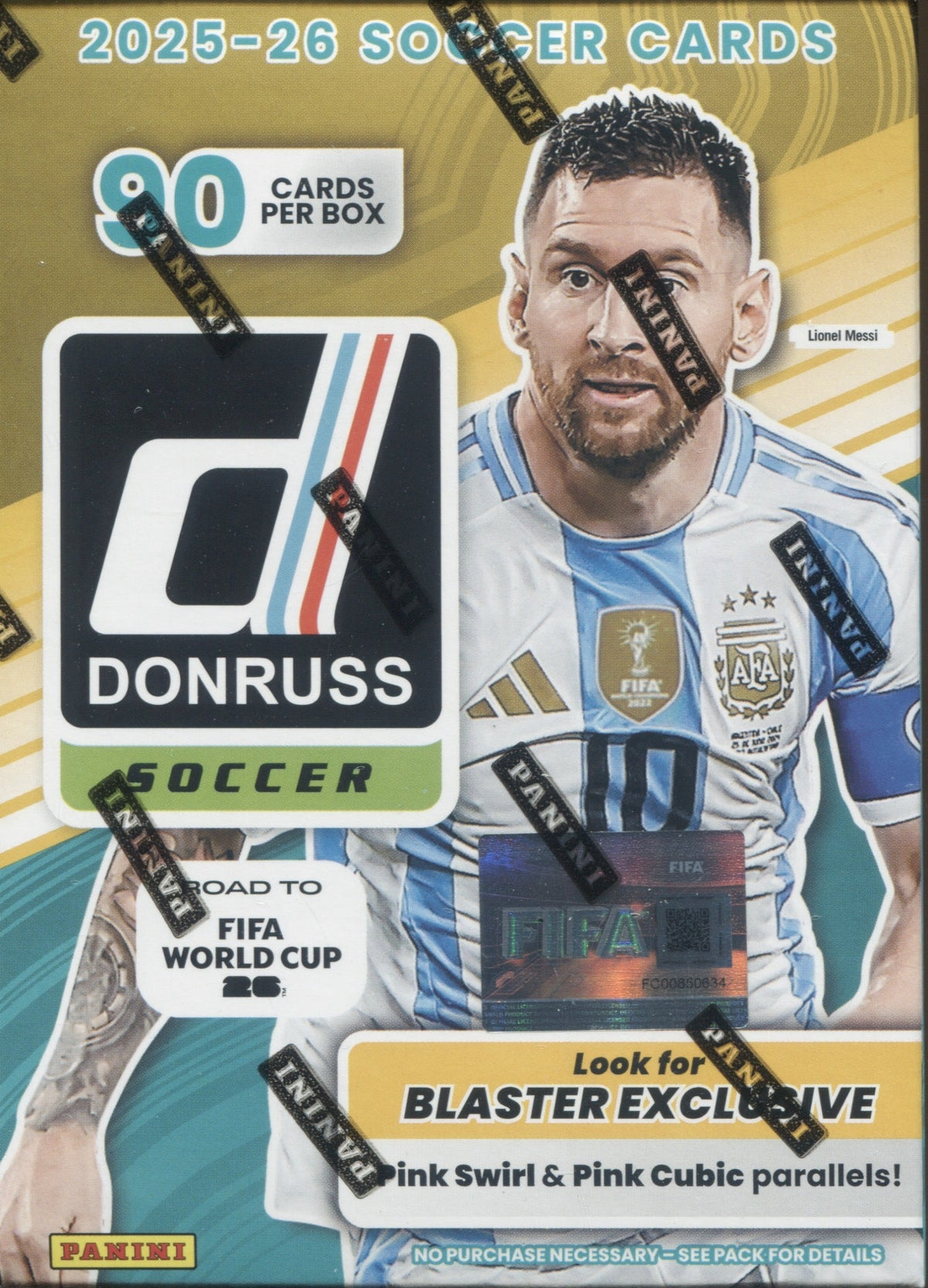 2025-26 Panini Donruss Road To FIFA World Cup 26 Soccer Hobby Blaster, Box