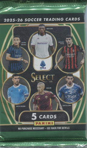 2025-26 Panini Select Serie A Soccer Hobby, Pack