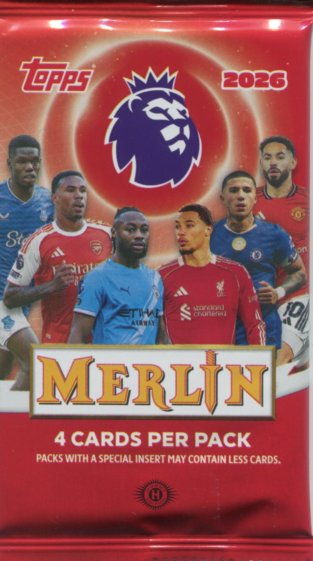 2026 Topps Merlin Premier League Soccer Hobby, Pack